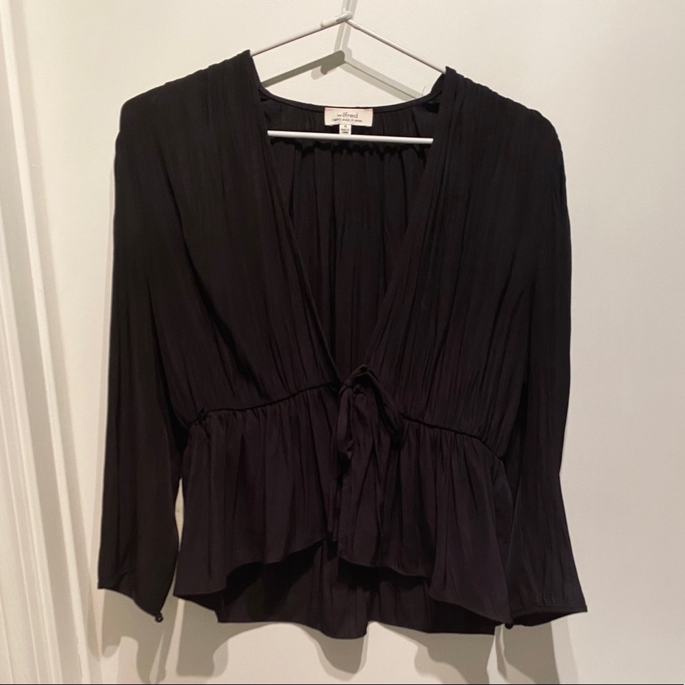 Wilfred front tie blouse